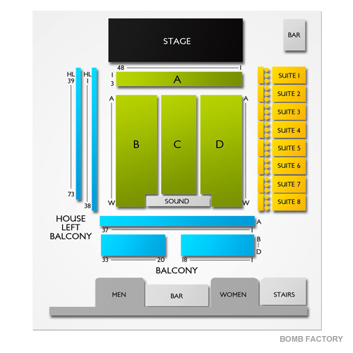 Bomb Factory Dallas Seating Chart