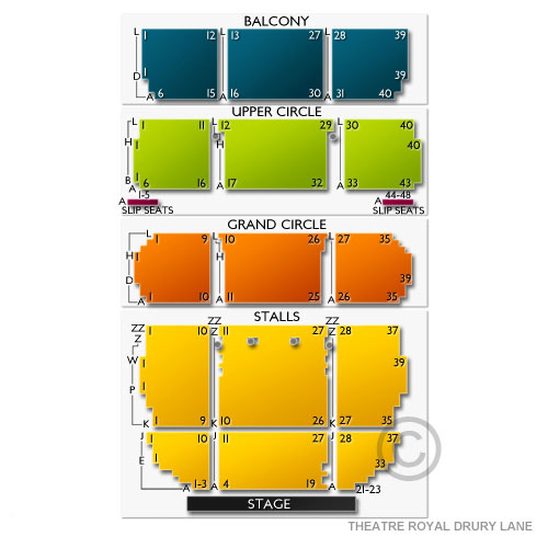 Theatre Royal Drury Lane Venue Map