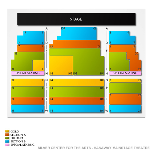 Silver Center For The Arts - Hanaway Mainstage Theatre Tickets – Silver ...