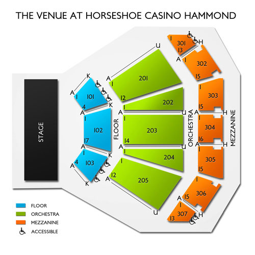 Horseshoe Hammond Venue Seating Chart