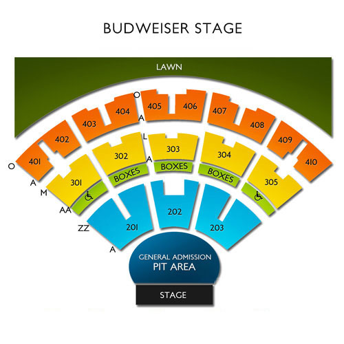 Budweiser Stage Seating Chart Toronto