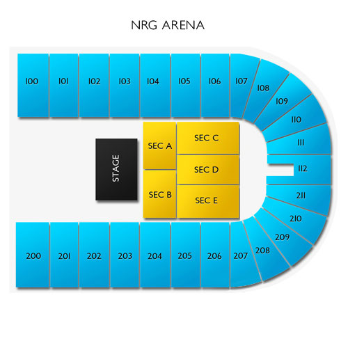 NRG Arena Venue Map