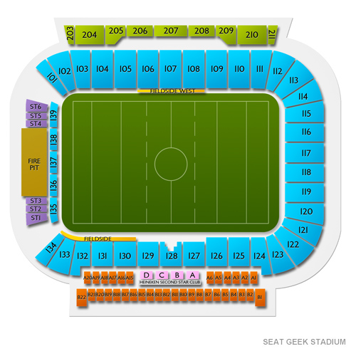 SeatGeek Stadium Venue Map