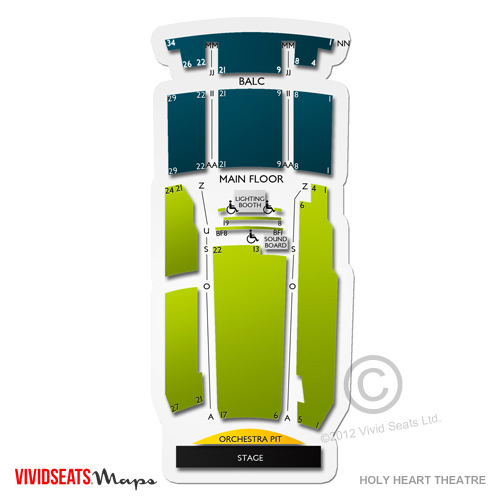 Holy Heart Theatre Seating Chart | Vivid Seats