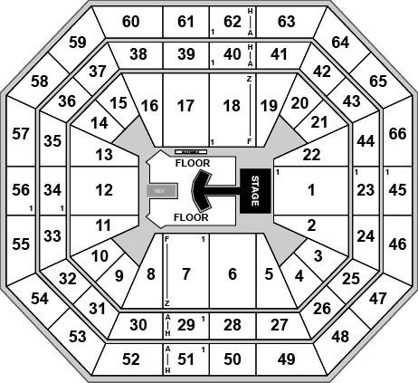ExtraMile Arena Venue Map