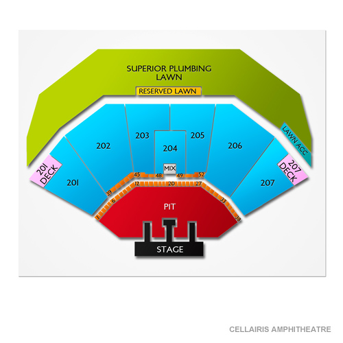 Lakewood Amphitheater Seating Chart