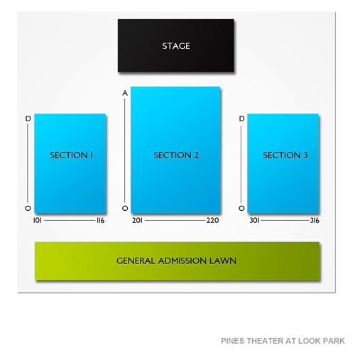 Pines Theater at Look Park Venue Map