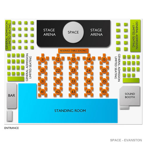 Space Evanston Seating Chart