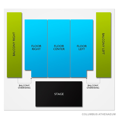 Columbus Athenaeum Venue Map