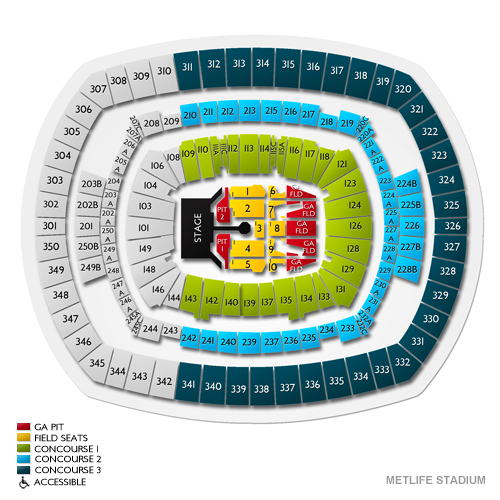 Metlife Stadium Seating Chart View