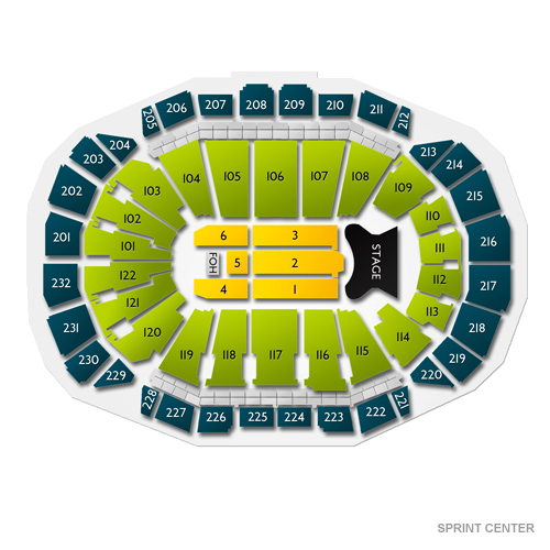 Sprint Arena Seating Chart