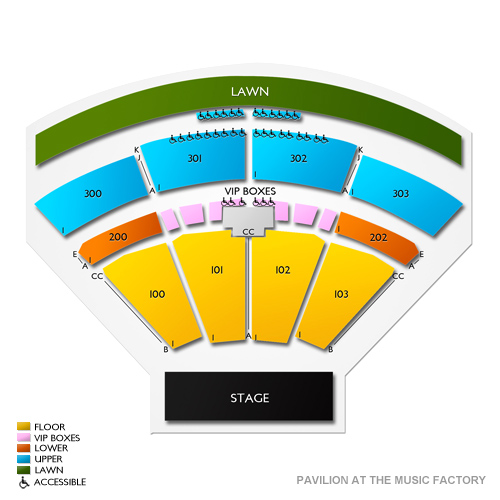 Pavilion at Toyota Music Factory 2019 Seating Chart