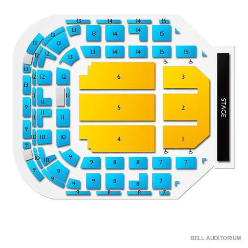 Bell Auditorium Venue Map