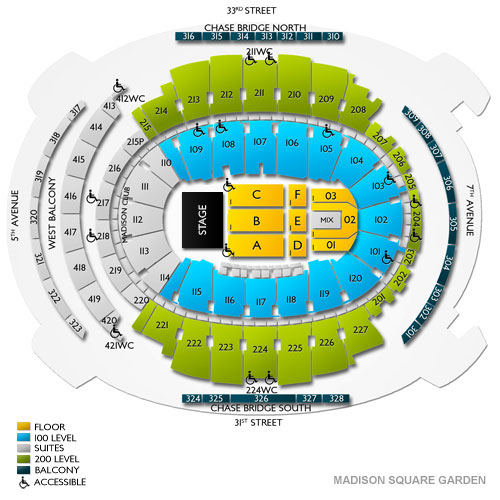 Msg Eagles Seating Chart