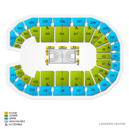 Landers Center Concert Seating Chart