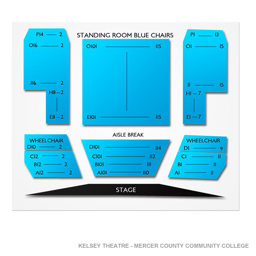 Kelsey Theatre - Mercer County Community College Venue Map