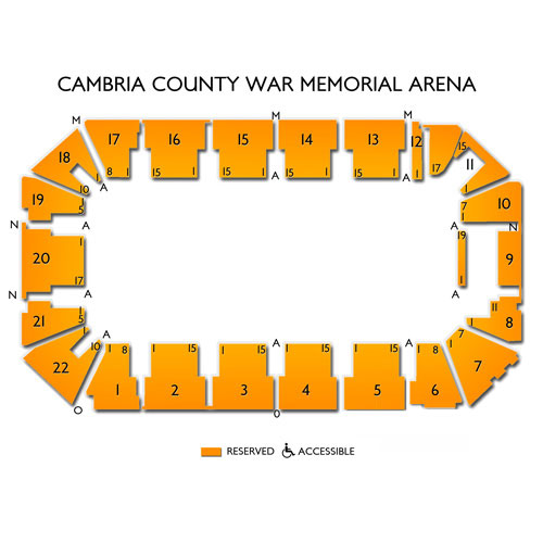 Cambria County War Memorial Seating Chart