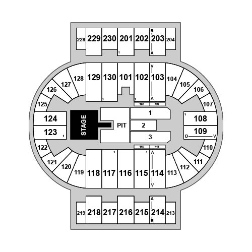 Pensacola Bay Center Venue Map