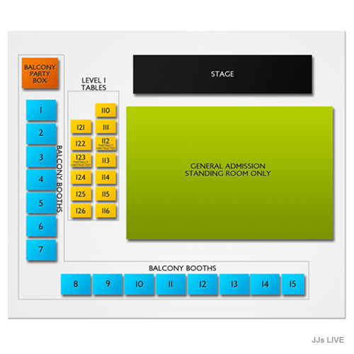 JJs Live Venue Map