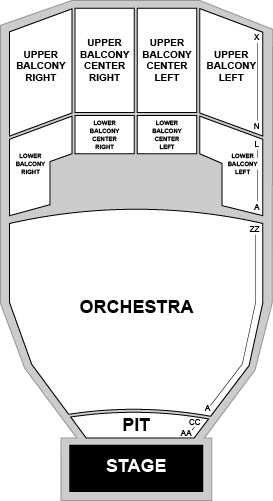William Saroyan Theatre at Fresno Convention Center Venue Map