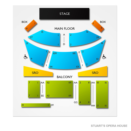 Stuart S Opera House Seating Chart