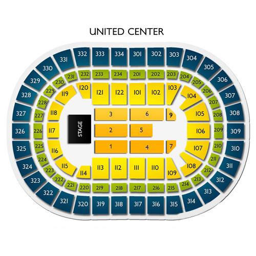 United Center Venue Map
