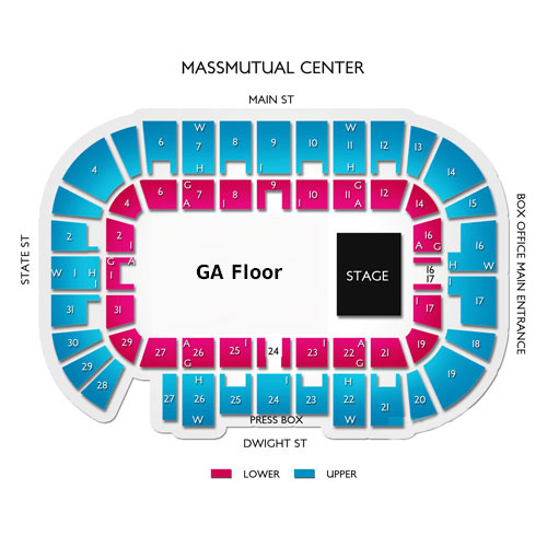 MassMutual Center Venue Map