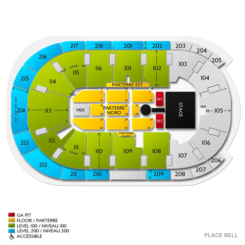 Place Bell Laval Seating Chart