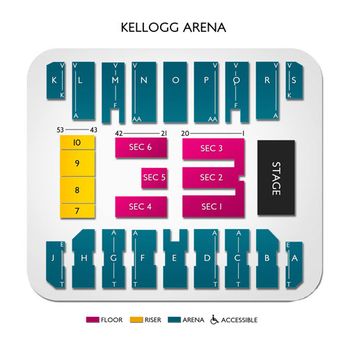 Kellogg Arena Seating Chart | Vivid Seats