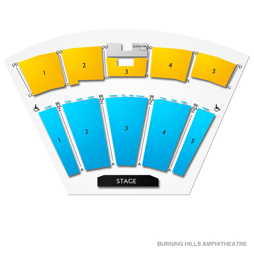 Burning Hills Amphitheatre Seating Chart