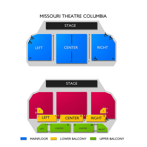 Missouri Theatre Columbia Venue Map
