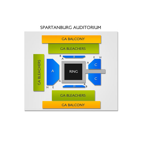 Spartanburg Memorial Auditorium Venue Map
