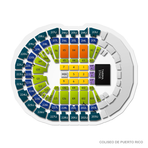 Coliseo Roberto Clemente Seating Chart