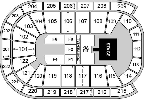 Huntington Center Venue Map
