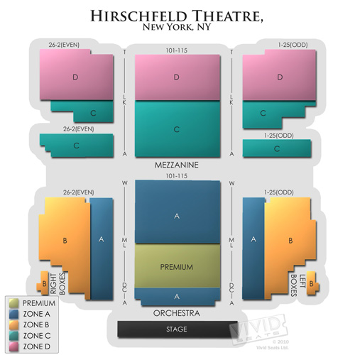 Al Hirschfeld Theatre Seating Chart Review