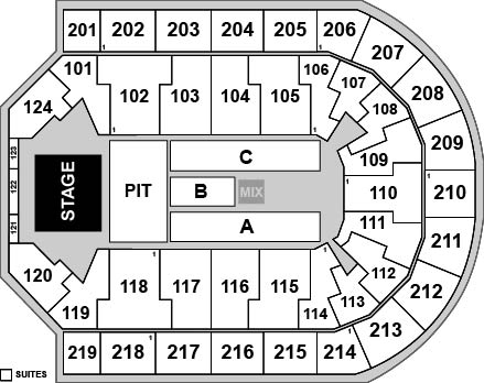 Denny Sanford PREMIER Center Venue Map