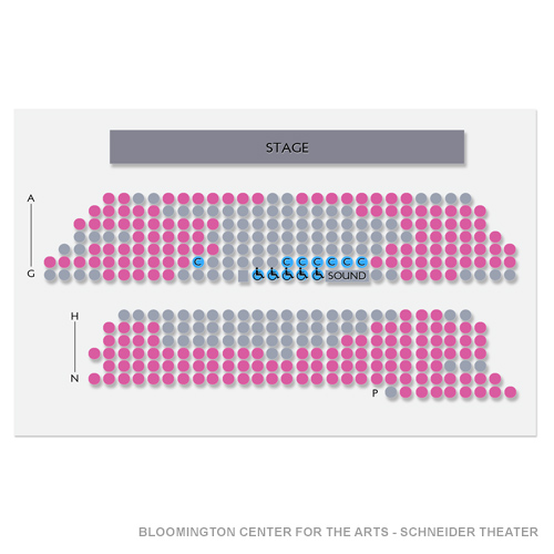 Bloomington Center for the Arts - Schneider Theater Venue Map