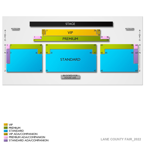 Lane County Fair Venue Map