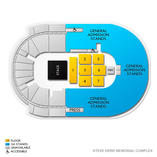 Steve Kerr Memorial Complex Venue Map