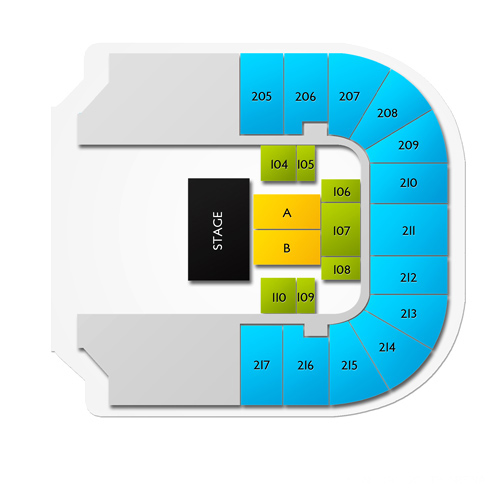 Cadence Bank Arena Venue Map