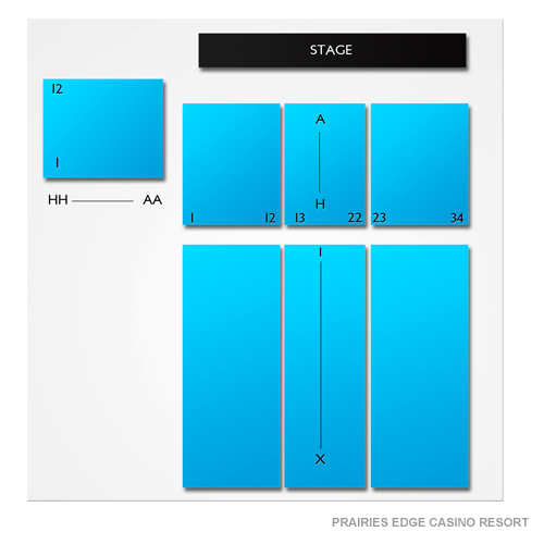 Prairies Edge Casino Resort Venue Map