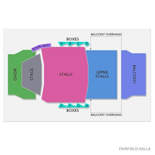 Fairfield Halls Venue Map