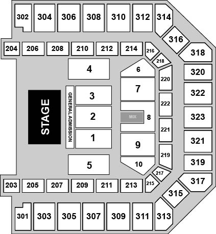Bill Graham Civic Auditorium Venue Map