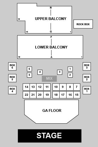 The Blue Note - MO Venue Map