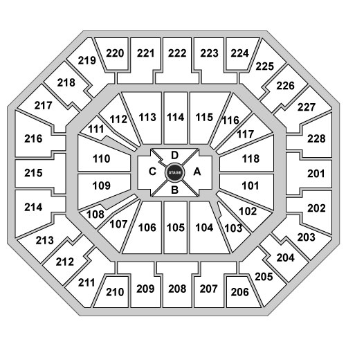 Colonial Life Arena Venue Map
