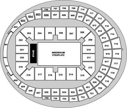 Lanxess Arena Venue Map