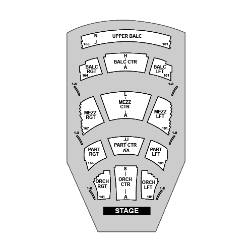 Long Center for the Performing Arts Venue Map