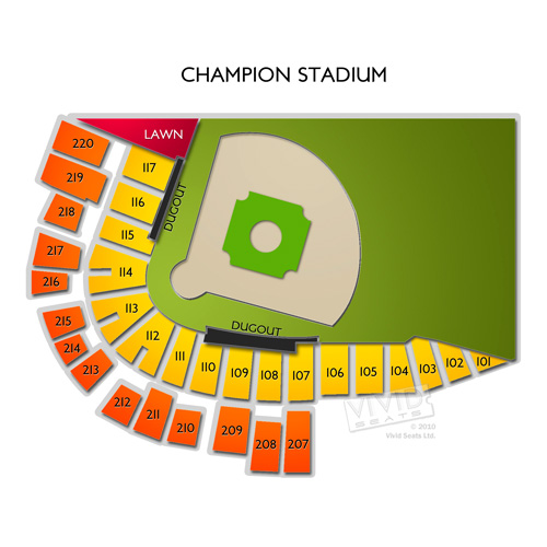 Champion Stadium Tickets Champion Stadium Seating Chart Vivid Seats 8264