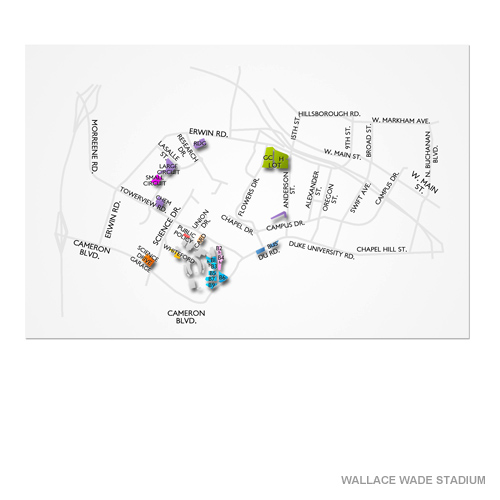 Wallace Wade Stadium Parking Venue Map