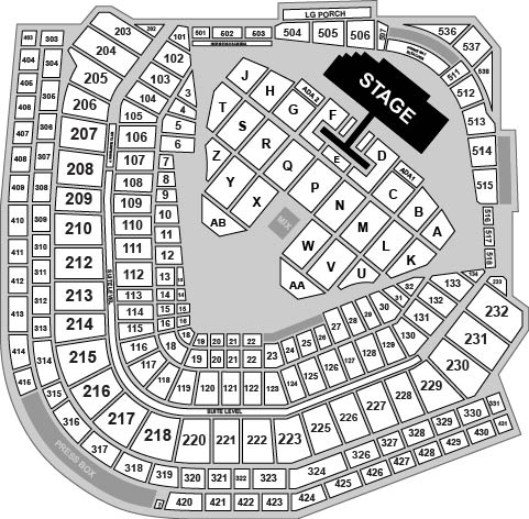 Wrigley Field Venue Map